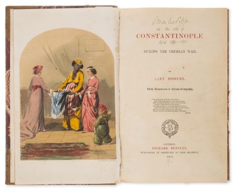 Turkey.- Hornby (Lady Emily Bithynia) Constantinople during the Crimean War, first edition, 5 chromolithographs, occasional f