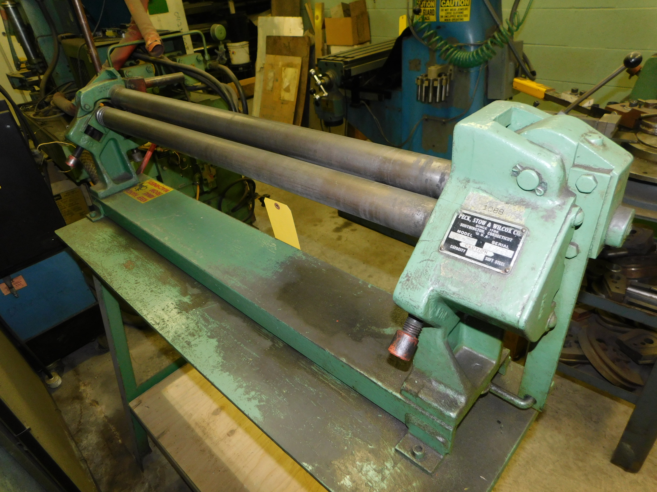 Pexto Model 381 Hand Operated Slip Rolls with Stand, s/n 9/58, 36 In. X