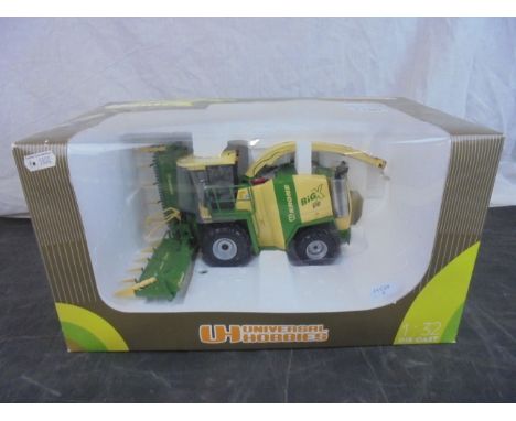 Boxed 1:32 Universal Hobbies Country UH2642 Krone Big X Tractor, appearing excellent and unremoved from box, box gd 