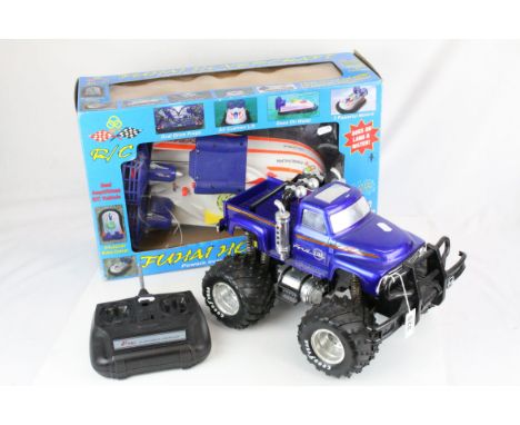 Scientific Toys r/c Ford F-100 Monster Truck plus a boxed Fuhai Hovercraft Radio Control model