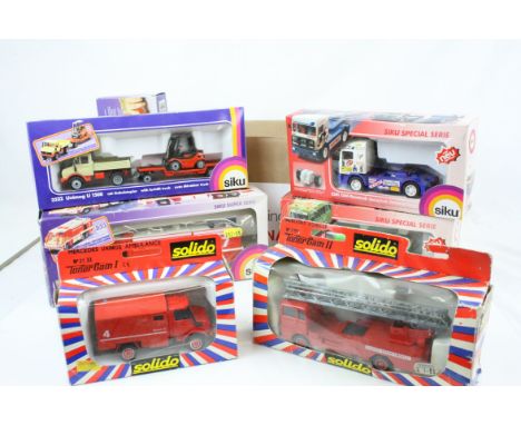 11 Boxed diecast models to include 5 x Siku (3513, 2581, 2981, 2521 &amp; 2521), Corgi 251 Ferrari 312 B2 Formula 1 and Solid