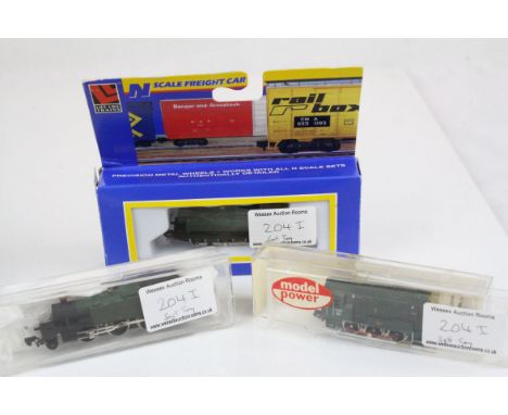 Three N gauge locomotives, with unassociated boxes, to include Diesel D4019, Grafar 2-6-2 and 0-6-0 GWR tank engine