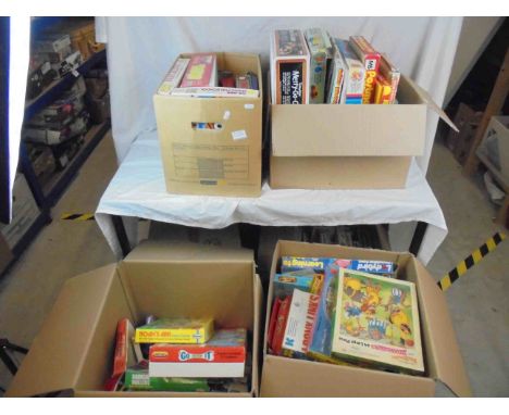 Large group of games to include Parker Monster Crunch, Mr Men Magic Fun School, Tomy Merry Go Copter, Henrys Cat, Matching Pa