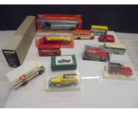 Group of boxed &amp; unboxed diecast and plastic models to include 3 x Solido Age d'or, Guiloy Campsa tanker, boxed Mijiped M