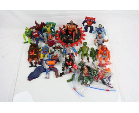 Collection of 13 original Mattel He Man Master of the Universe figures to include Beastman, Grizzlor, Jitsu, Leech, Roboto, W