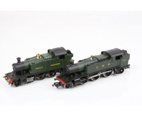 Two OO gauge locomotives to include Bachmann GWR 2-6-2 locomotive and Lima GWR 2-6-2