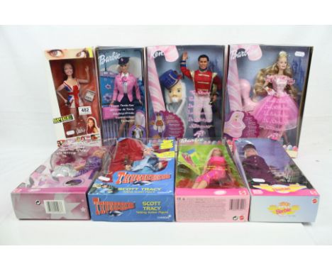 Eight boxed dolls to include 6 x Mattel Barbie (25466 Movie Star, 23421 Sit in Style, 50792 The Nutcracker, 50793 Ken The Nut