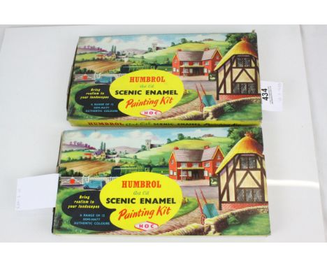 Two boxed HOC Humbrol Art Oil Scenic Enamel Painting Kits