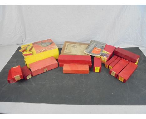 17 Boxed items of TTR Trix Twin Railway to include 3007 Many-Ways Country Through Station, 766 Operating Dump Wagon Set, 915 