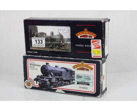 Two boxed Bachmann OO gauge locomotives to include 31604 V3 Tank 67666 BR Late Crest Hopper Type Bunker and 31056 J72 Tank 68
