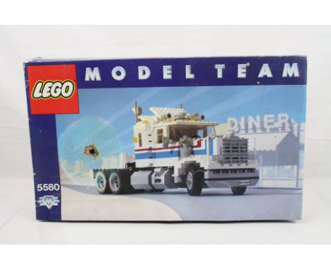 Lego - Boxed Model Team 5580 Highways Rig Tractor, with instructions, damage to box top, unchecked but appears complete 