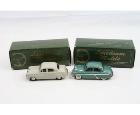 Two boxed 1/43 Brooklin Models Lansdowne Models metal models to include LDM 7X 1953 Ford Zephyr Six Monte Carlo Winner 1953 a