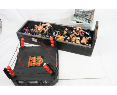 Quantity of 1990s action figures to include 9 x original Hasbro WWF / WWE featuring Legion of Doom, Ultimte Warrior, Tatanka,