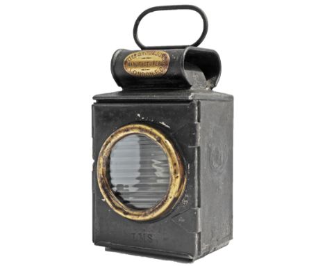 Small LMS Road Lamp bearing a brass plate Geo Grou & Sons Manufacturers London EC. In original condition.