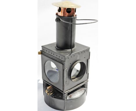 LNER Signal Lamp Interior 'Sleaford North Junc'. GNR Pattern. LNER brass plate fully fitted and stamped 460.