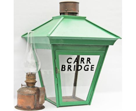 Highland Railway Platform Lamp CARR BRIDGE. Situated between Inverness and Aviemore, the station opened in July 1892. Tastefu