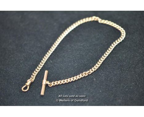 *Victorian 10ct rose gold pocket watch chain (Lot subject to VAT)