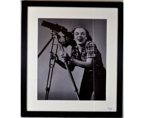 Marilyn Monroe - photo of Marilyn sticking her tongue out to the camera in 1947, in mount and framed, numbered on the reverse
