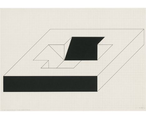 Heerich, Erwin -- Zehn Collagen10 Blatt. Fineliner in Schwarz und Collage auf kariertem Zeichenpapier.42 x 30 bzw. 30 x 42 cm