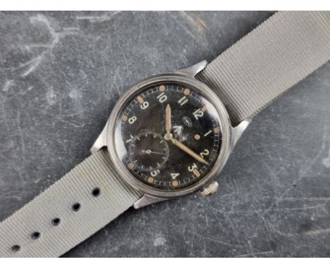 A circa 1945 military issue IWC 'Mark X' 'Dirty Dozen' stainless steel manual wind wristwatch, 35mm, military Ref. M17449, ci