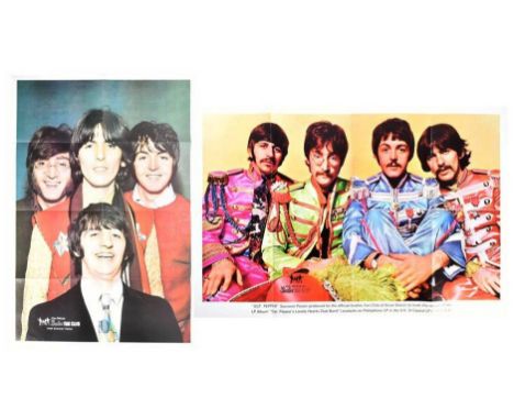 The Beatles - Two original Beatles Fan Club promotional posters - the first showing the 'Sgt Pepper' era, the second showing 