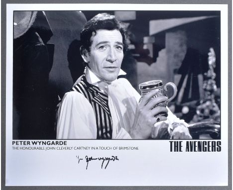 Peter Wyngarde (1927-2018) - The Avengers (TV Series) - an autographed 8x10" black and white promotional photograph from the 