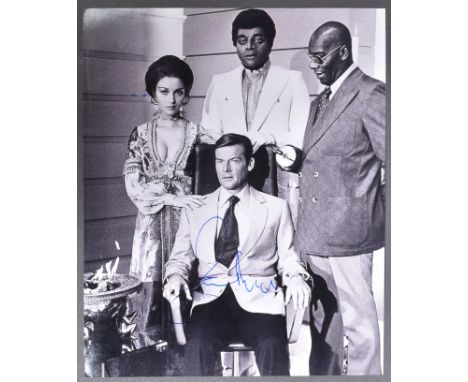 James Bond 007 - Sir Roger Moore (1927-2017) - autographed 8x10" colour photograph from the Bond films. Signed neatly by Sir 