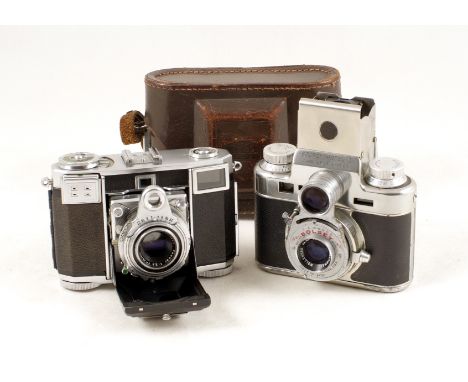 Zeiss &amp; Bolsey 35mm Coupled Rangefinder Cameras. Comprising a Zeiss Ikon Contessa 533/24 CRF camera (film winder needs sl