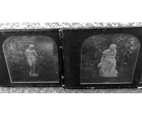 A Pair of Stereo Daguerreotypes of John Bell Statues at the Crystal Palace. 'Andromeda'* with applied label 'Carpenter &amp; 