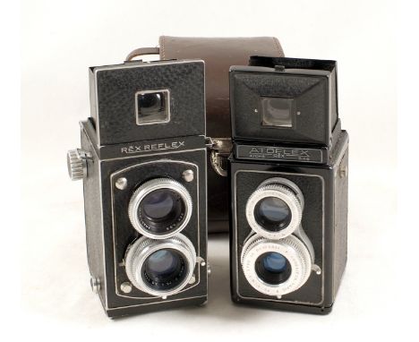 Rare French Atoms Rex Twin Lens Reflex Camera. The first TLR camera to have lens interchangeability (front panel lifts off af