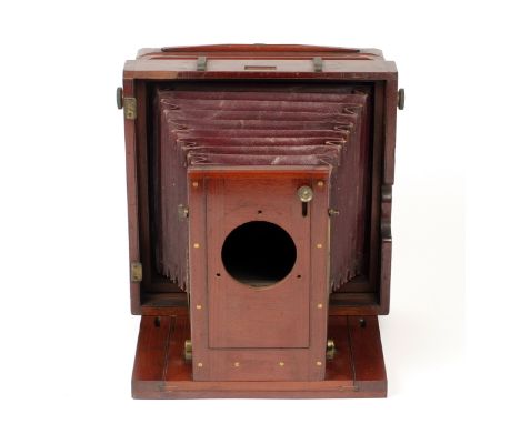 Unnamed Wet Plate Bellows Camera. Missing rear glass. (condition 4) No lens or flange. (From the Bob White Collection).  (Cab