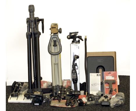 A Good Selection of Camera Tripods &amp; Accessories. To include Uniloc Major (blatant copy of Benbo 1) with B&amp;S head and