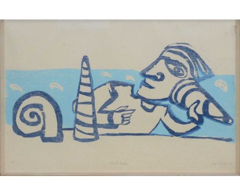 Murray,Shell Man,artist's proof lithograph, signed and titled,43x62cm.