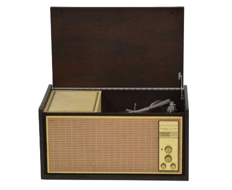 Decca Deram Pick-up record player, Deccalian De Luxe Series 4D, Garrard deck, 61.5cm.