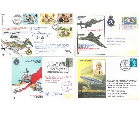 Dambusters / Gibson interest; VC10 Aircraft print, Dambusters Heroes commemorative crown set, gilt, 617 Aquadron Rotterdam pa