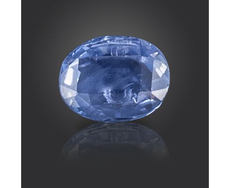 A loose oval-shaped sapphire, 8.41cts Accompanied by report number 80260-50 dated 18 March 2020 from GCS, stating that the cu