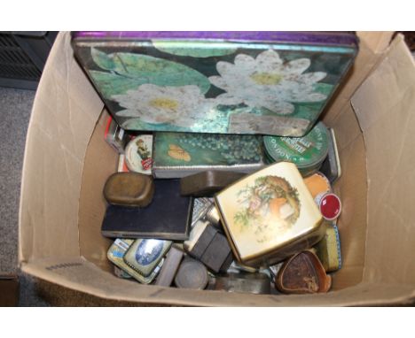 A LARGE QUANTITY OF VINTAGE TINS ETC.