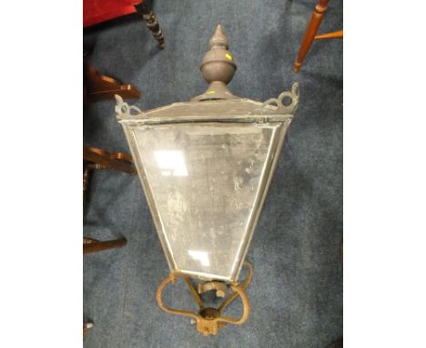 A LARGE COPPER 19TH CENTURY LANTERN