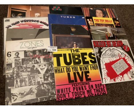 Records : Punk/New Wave - Superb collection of albums Tubeway Army, Velvet Underground, Zoo, Zones, Urban Dogs, Tubes etc - s