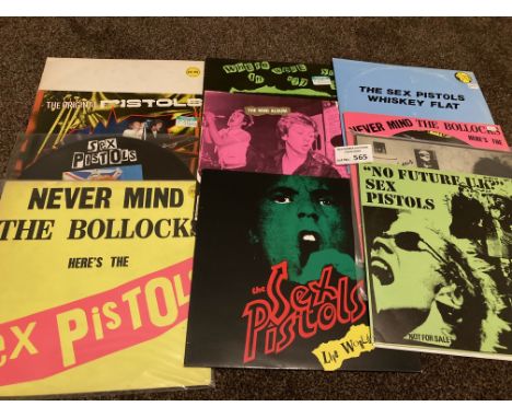 Records : SEX PISTOLS - Super collection of vinyl albums - some unofficials. inc rare 'Whiskey Flat' picture discs etc - rare