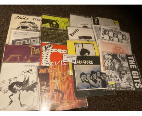 Records : Punk/New Wave - rare collection of singles inc The Warp, Urse, Talking heads, Scruffs, Two Tone (17)