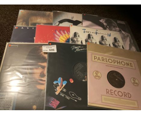 Records : DAVID BOWIE - nice collection of albums (9) in great condition vinyls/sleeves - inc Space Oddity, Live Nassau, Real