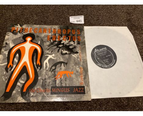 Records: Jazz - Charlie Mingus Workshop - Pithecanthropus Erectus album - Atlantic 1237 Mono 1956 sleeve/vinyls both super co