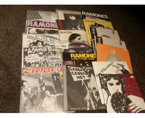 Records : Punk/New Wave - rare collection of singles inc - Refuzers, Ramones, Vibrators, Two Tone - all fine cond (18)