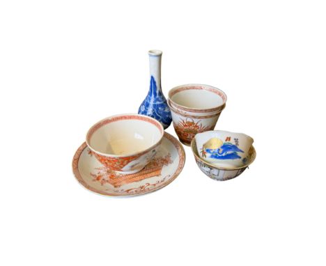 East Asian 17th/18th Century An assortment of porcelain To include: [a] Kangxi (1662 - 1722), Chinese export, A pair of two c