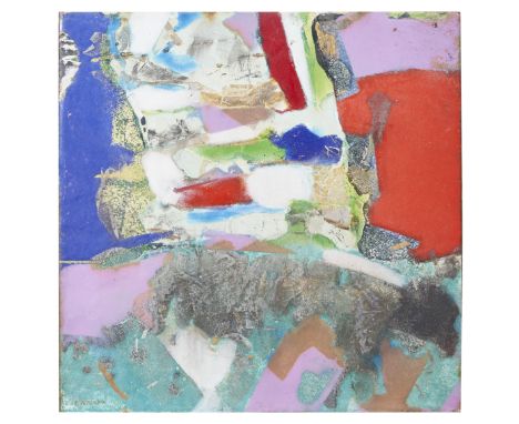 Stefan Knapp (1921-1996), Polish An abstract enamel Enamel on steel Signed lower left  Provenance: Pierre Rouve  Dimensions: 