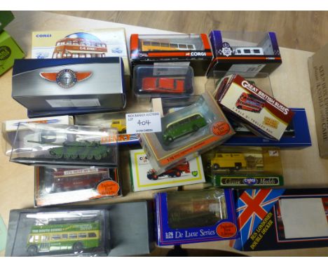 Diecast : Good collection of vehicles - many buses inc. Omnibus, Corgi, Solido etc