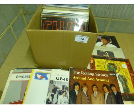 Records : Classic rock box of albums 40+ inc. Clapton, Rolling Stones, Queen etc.