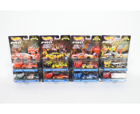 Hot Wheels - 8 x unopened 1998 Collectors Edition Pit Crew sets with car and tool box including Michael Waltrip's Citgo Ford 