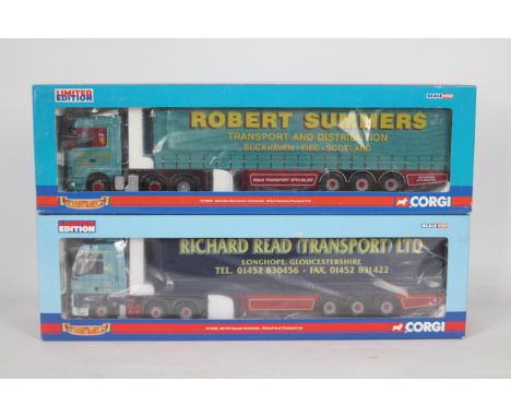 Corgi - Two boxed Corgi Limited Edition 1:50 scale diecast trucks from the Corgi 'Hauliers of Renown' series. Lot consists of